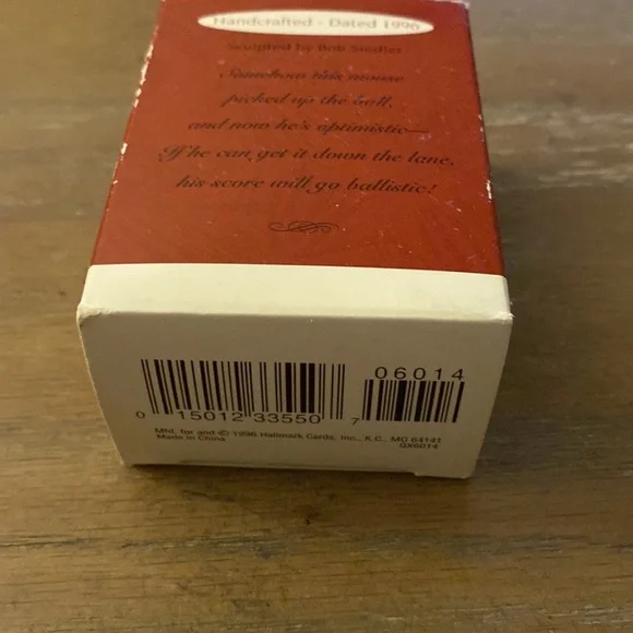 1996 Hallmark Keepsake Vintage "Bowl 'Em Over" Mouse Ornament - Picture 12 of 14